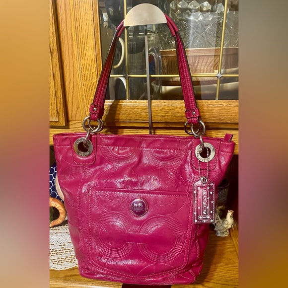 Coach Like New ‘09 1941 Alex Pink Patent Leather Tote - Hang Tag Added - Picture 1 of 15